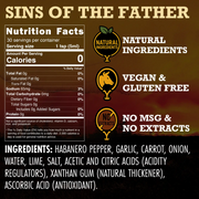 Elijah's Xtreme Sins of the Father (Garlic Habanero) Hot Sauce