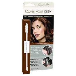 Irene Gari Cover Your Gray Brush In Wand Dark Brown  0.25 oz