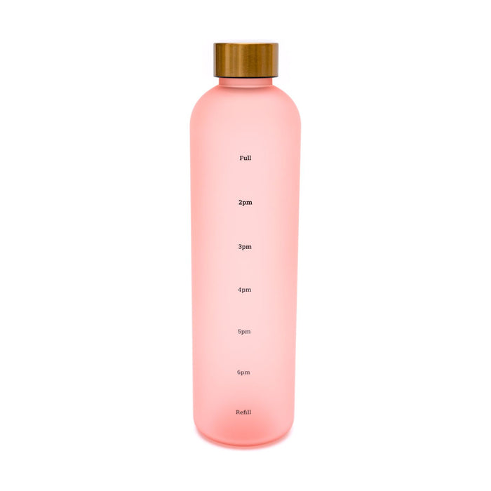 Sippin' Pretty 32 oz Translucent Water Bottle in Pink & Gold