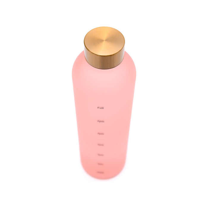 Sippin' Pretty 32 oz Translucent Water Bottle in Pink & Gold