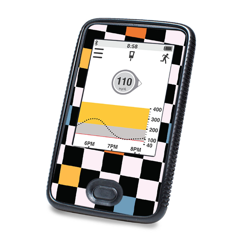 Peelz Skater Grid DEXCOM G6 Touchscreen Receiver Peelz/Stickers