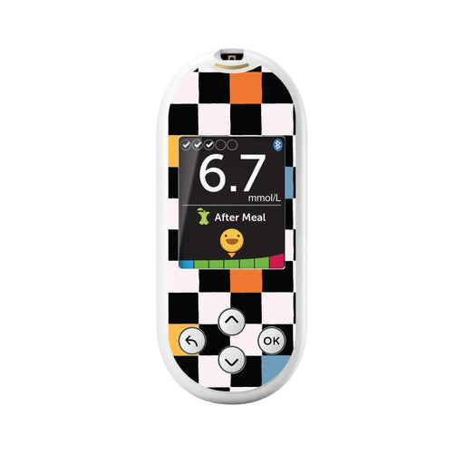 Peelz Skater Grid for OneTouch Verio Reflect Glucometer Peelz/Stickers