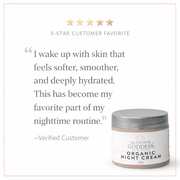 Glimmer Goddess® Organic Skin Care Organic Skin Renewal Night Cream 2 oz – Anti-Aging Moisturizers