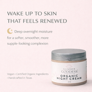 Glimmer Goddess® Organic Skin Care Organic Skin Renewal Night Cream 2 oz – Anti-Aging Moisturizers