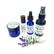 Rooted Earth Farm + Apothecary Acne Relief Kit skin care gift set