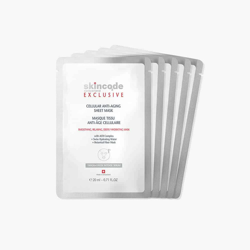 Nava Beauty Skincode Cellular Anti-Aging Sheet Mask 5x20ML Masks White Smoke Default Title