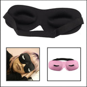GladGirl 3D Contoured Black Satin Eyelash Extension Sleep Mask Eyelashes