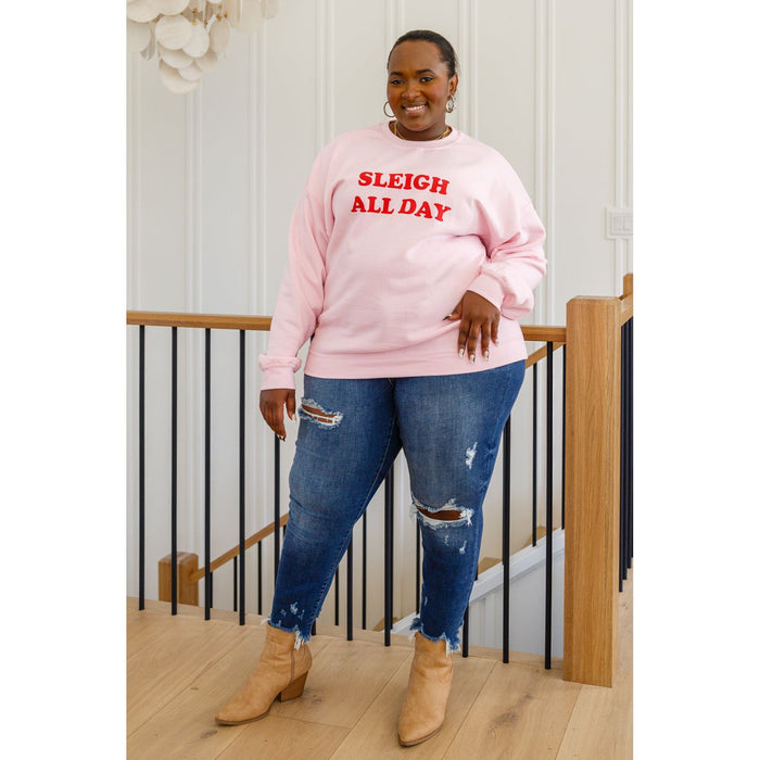 Sleigh All Day Sweatshirt In Pink