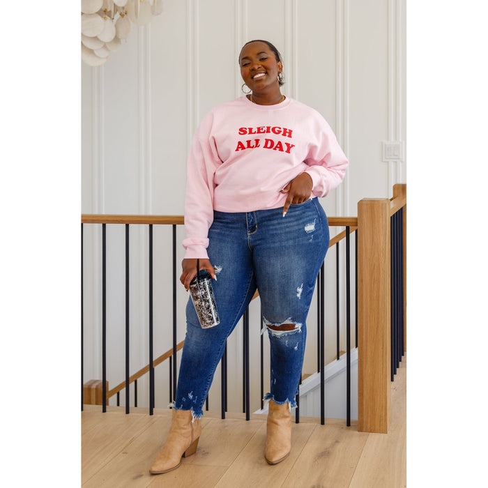 Sleigh All Day Sweatshirt In Pink