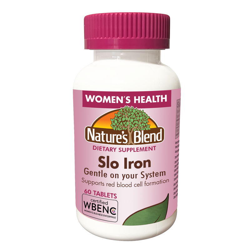 Nature's Blend NAT B SLO IRON TB 60 WOMEN Vitamins & Supplements