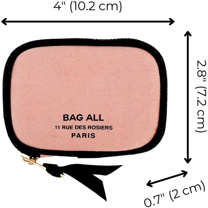 Bag-All - Small Wallet Pink/Blush With Black Piping