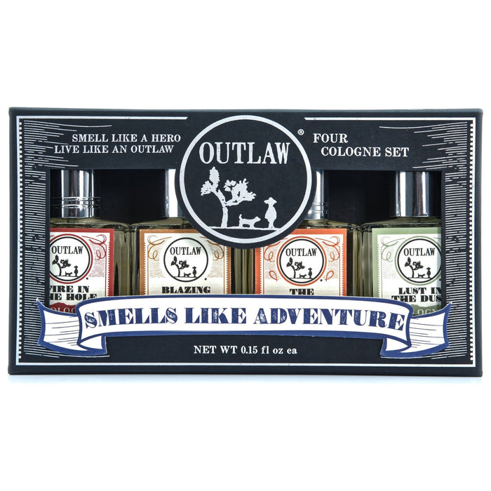 Outlaw Sample Cologne Set - A boxed set of 4 colognes to try