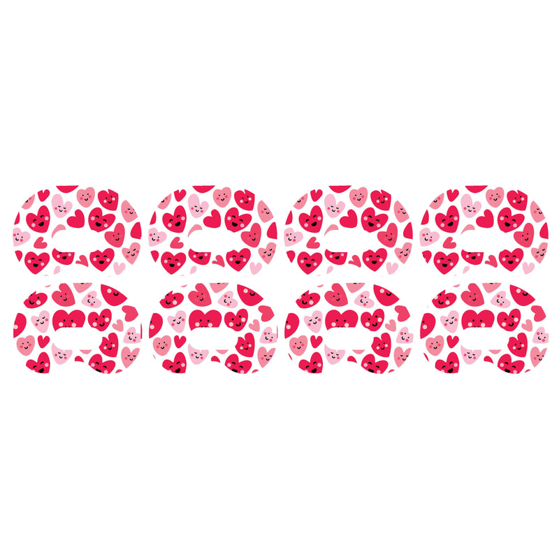 Peelz Smiley Hearts Medtronic Guardian Connect Patch Tape - Pump Peelz Patch Medical Tape