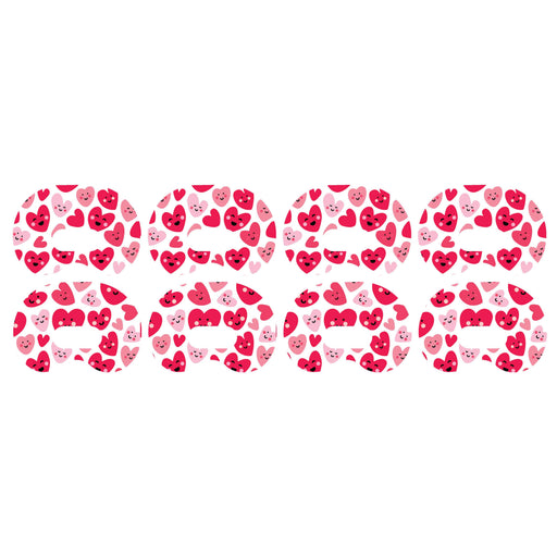 Peelz Smiley Hearts Medtronic Guardian Connect Patch Tape - Pump Peelz Patch Medical Tape