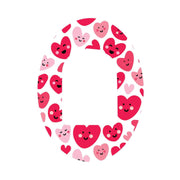 Peelz Smiley Hearts Pod Patch Tape - Pump Peelz Patch Medical Tape
