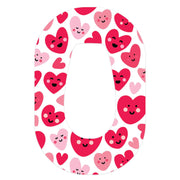 Peelz Smiley Hearts Dexcom G6 Patch Tape - Pump Peelz Patch Medical Tape