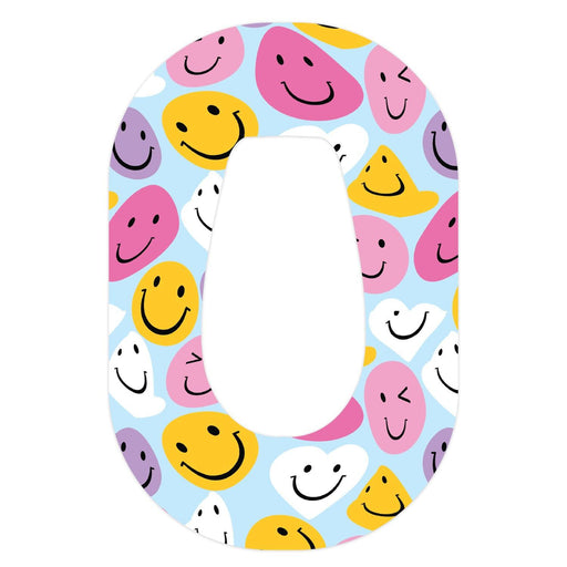Peelz Smilies Dexcom G6 Patch Tape - Pump Peelz Patch Medical Tape