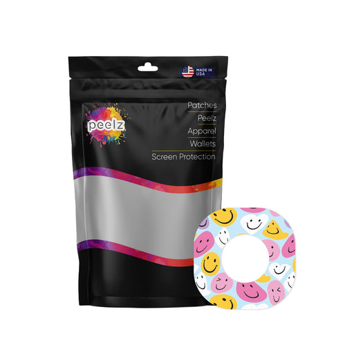 Peelz Smilies Dexcom G7 and Stelo Patch Tape - Pump Peelz Patch Medical Tape