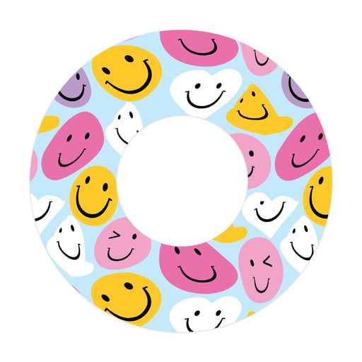 Peelz Smilies Patch  Tape Designed for the FreeStyle Libre 2 Patch Medical Tape