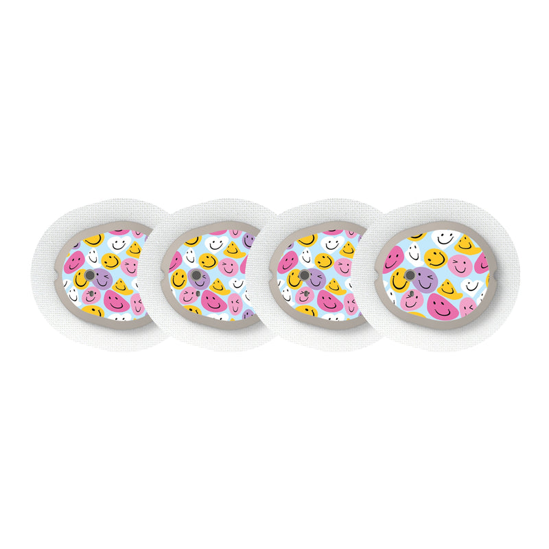 Peelz Smilies Sticker Designed for the DEXCOM G7 and Stelo Transmitter Peelz/Stickers