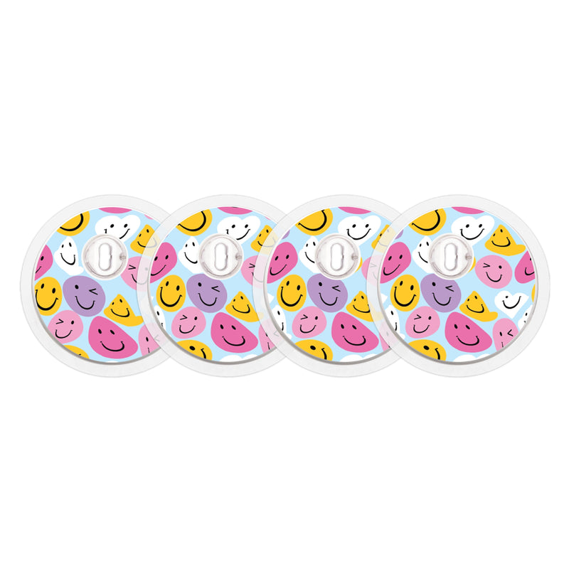 Peelz Smilies Sticker Designed for the FreeStyle Libre 3 Plus & Lingo  Sensor Peelz/Stickers