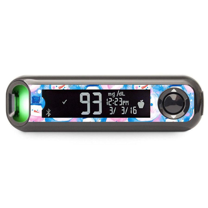 Peelz Snowman Sticker for Bayer Contour© Next One Glucometer Peelz/Stickers