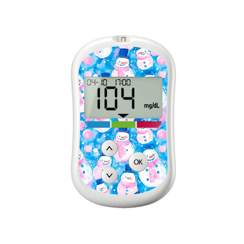 Peelz Snowman Sticker for OneTouch Verio Flex Glucometer Peelz/Stickers