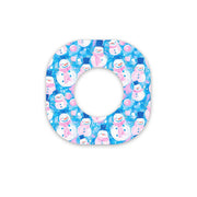 Peelz Snowman Dexcom G7 and Stelo Patch Tape - Pump Peelz Patch Medical Tape