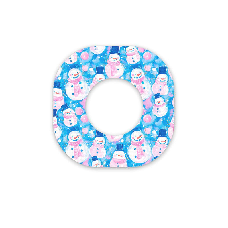 Peelz Snowman Dexcom G7 and Stelo Patch Tape - Pump Peelz Patch Medical Tape