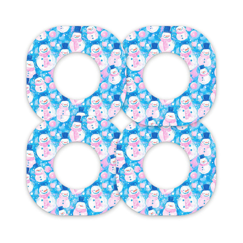 Peelz Snowman Dexcom G7 and Stelo Patch Tape - Pump Peelz Patch Medical Tape