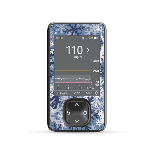 Peelz Snowy Camo DEXCOM G7 and Stelo and G6 Touchscreen Receiver Sticker Peelz/Stickers