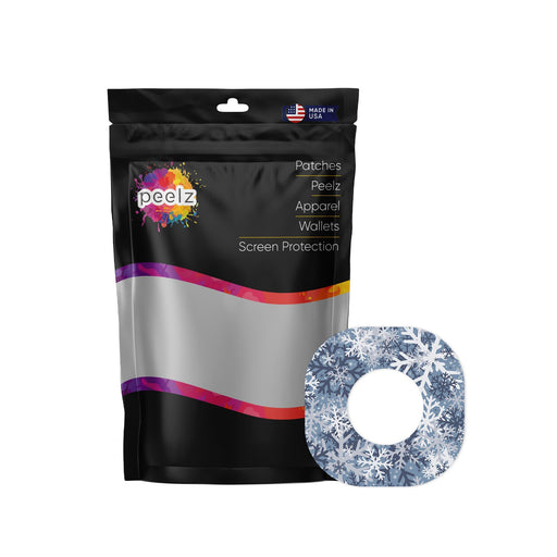 Peelz Snowy Camo Dexcom G7 and Stelo Patch Tape - Pump Peelz Patch Medical Tape