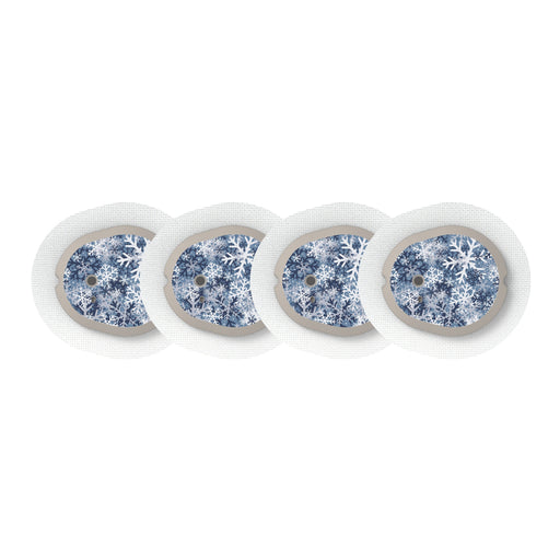 Peelz Snowy Camo Sticker Designed for the DEXCOM G7 and Stelo Transmitter Peelz/Stickers