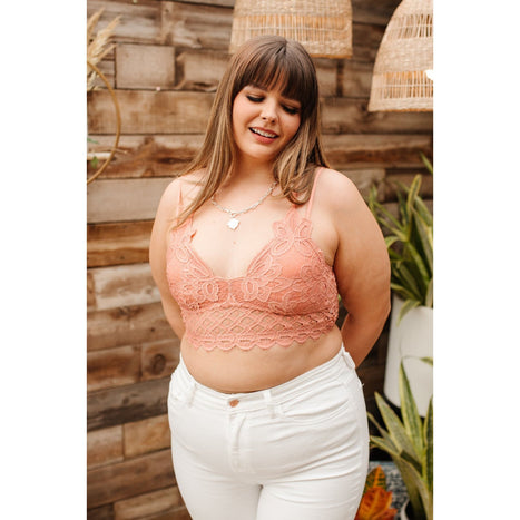 This is Love Bralette in Coral Haze