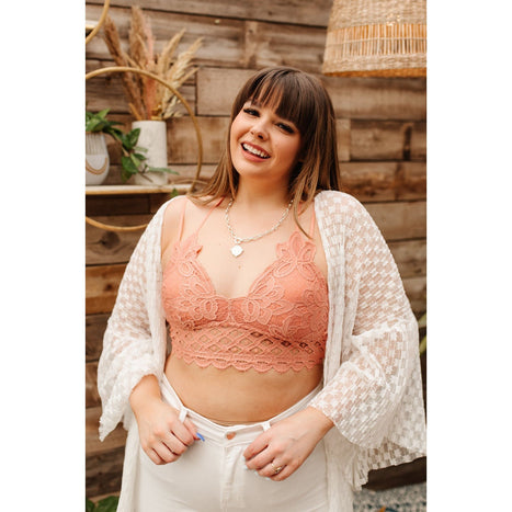 This is Love Bralette in Coral Haze