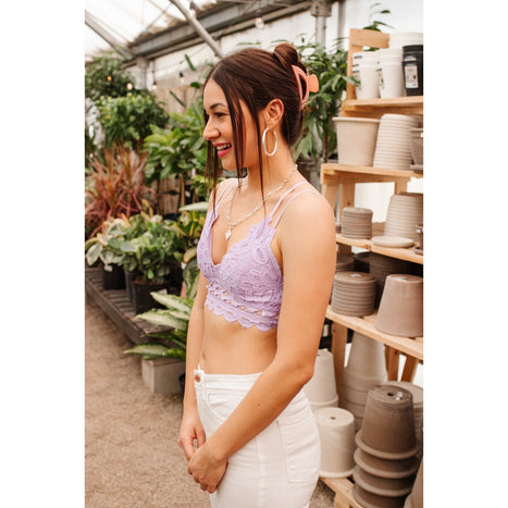 This is Love Bralette in Lavender