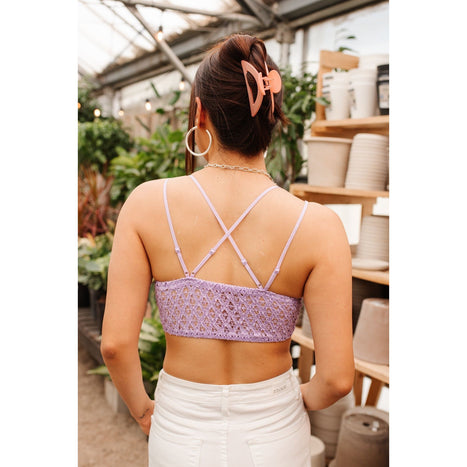 This is Love Bralette in Lavender