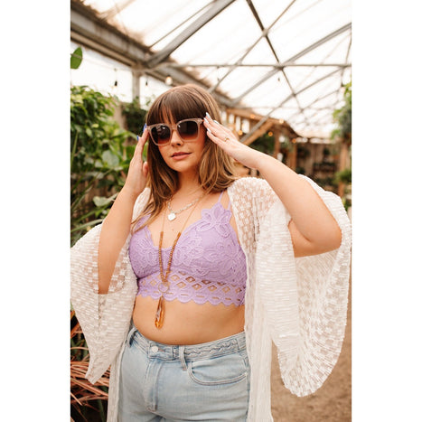 This is Love Bralette in Lavender