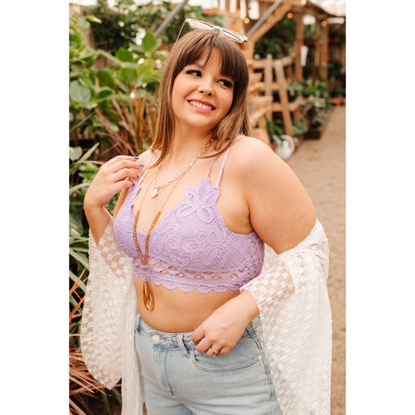 This is Love Bralette in Lavender