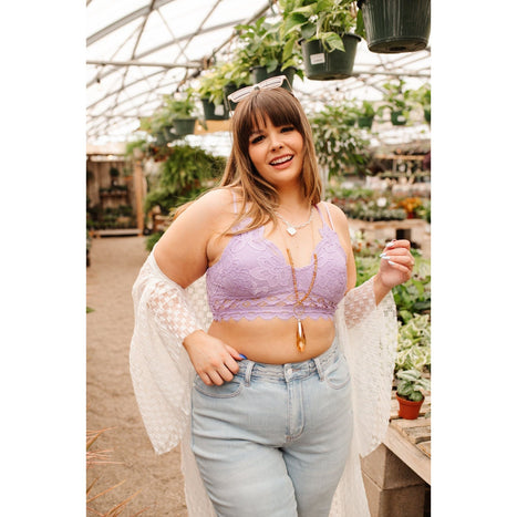 This is Love Bralette in Lavender