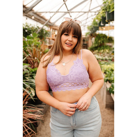 This is Love Bralette in Lavender