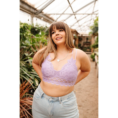 This is Love Bralette in Lavender