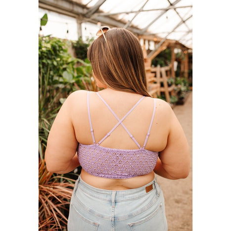 This is Love Bralette in Lavender