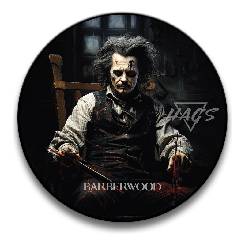 HAGS HAGS Barberwood Shaving Collection Shaving Set Black Osiris Base Shaving Soap 4 oz
