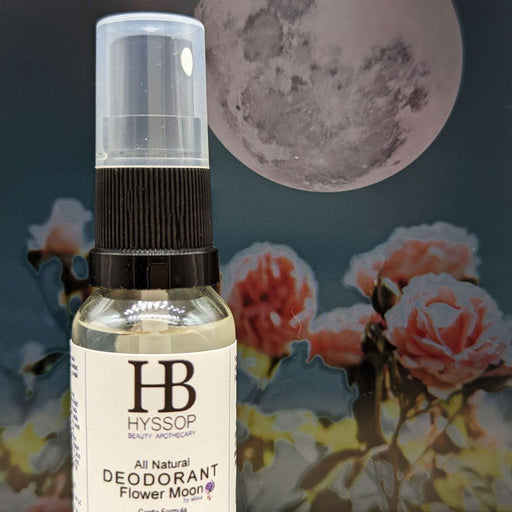 Hyssop Beauty Apothecary- Aluminum-Free Deodorant: Flower Moon by stina Travel Size- 4oz