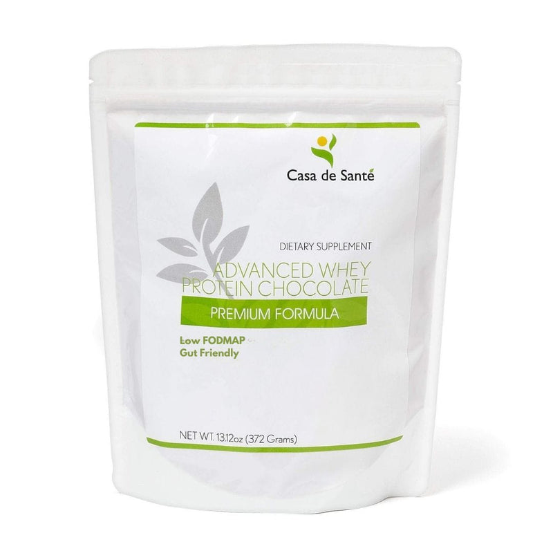 casa de sante Advanced Whey Protein Chocolate MD PhD Formulated Gut Friendly Low FODMAP Digestive Support Supplements