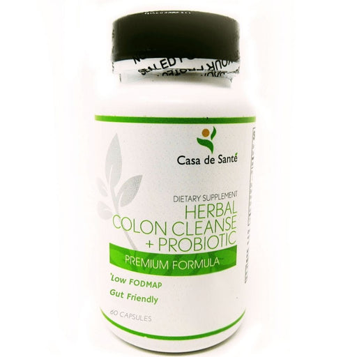 casa de sante Herbal Colon Cleanse + Probiotics MD PhD Formulated Gut Friendly Low FODMAP Digestive Support Supplements