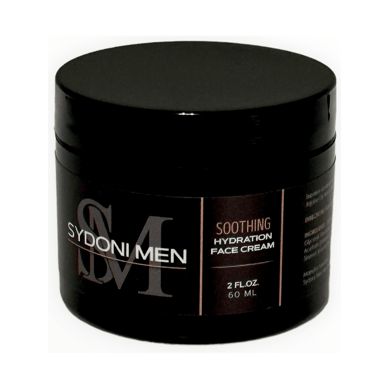 Sydoni Skincare and Beauty SOOTHING HYDRATION FACE CREAM FOR MEN with SANDALWOOD and LAVENDER ESSENTIAL OILS 60ml 2 fl. oz. Lotion & Moisturizer