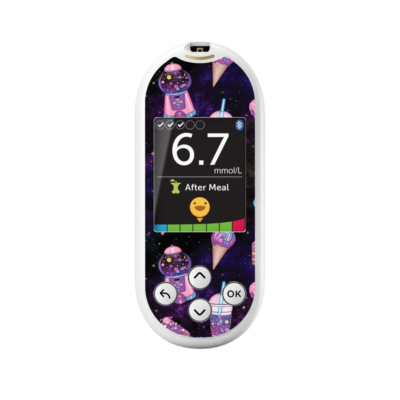 Peelz Space Candy for OneTouch Verio Reflect Glucometer Peelz/Stickers