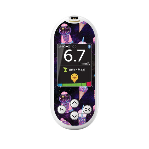 Peelz Space Candy for OneTouch Verio Reflect Glucometer Peelz/Stickers